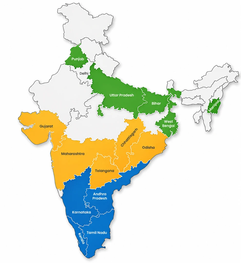 Geographical Coverage Map